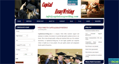 Desktop Screenshot of capitalessaywriting.com